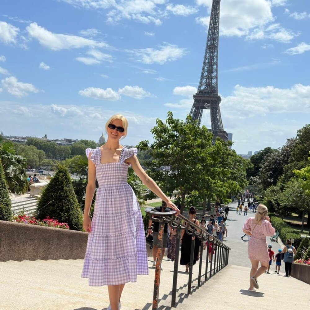 Hill House Ellie Nap Dress - Lilac Gingham XXS (WORN ONCE!)